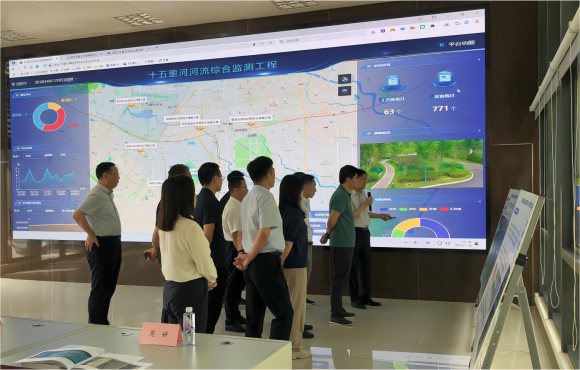 李建中一行調研中節(jié)能國禎十五里河流域治理項目